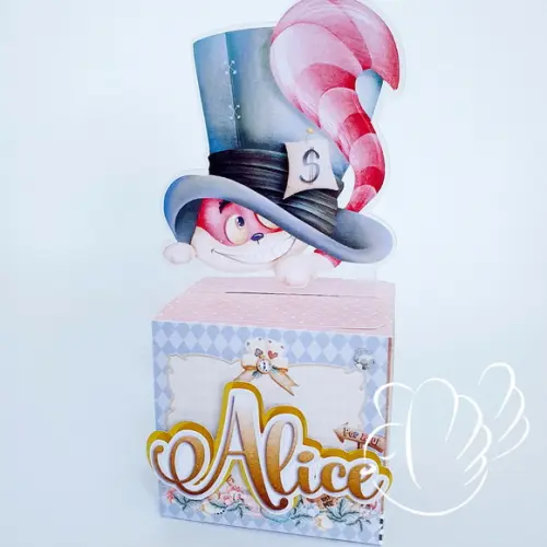 Personalizados-caixinhas-alice Aquarela - 10 Itens
