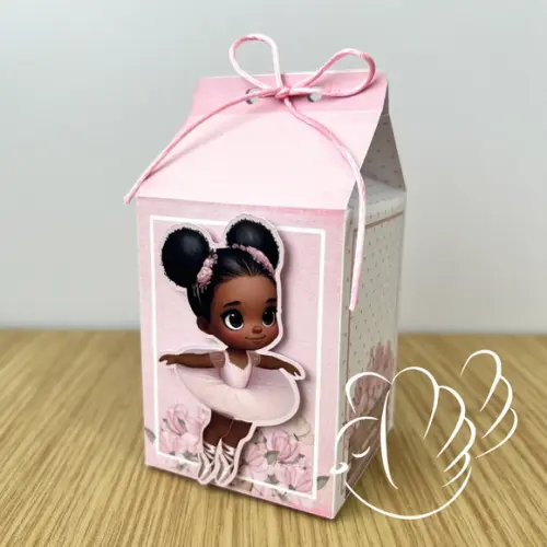 Personalizados-caixinhas-bailarina Negra - 10 Itens