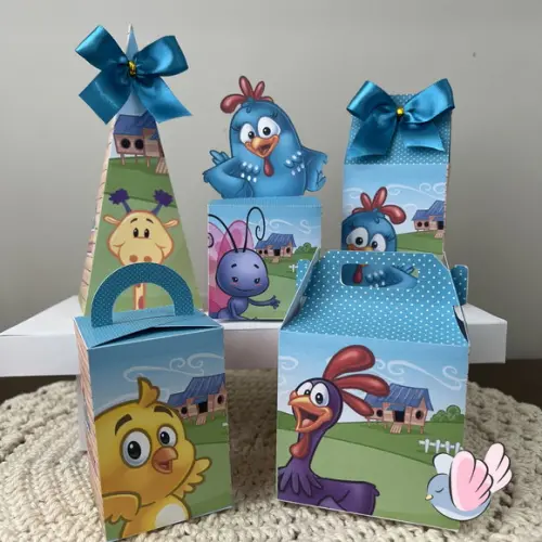 Personalizados-caixinhas-galinha Pintadinha - 10 Itens