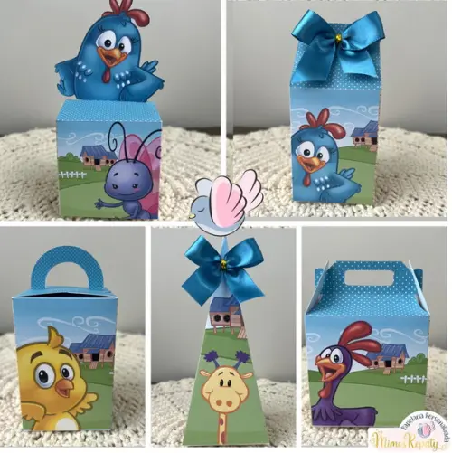 Personalizados-caixinhas-galinha Pintadinha - 10 Itens