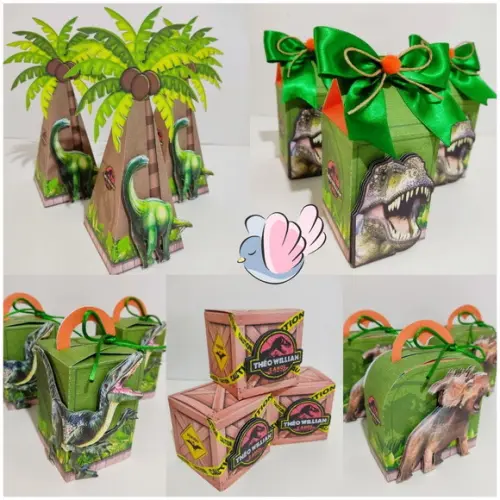 Personalizados-caixinhas-jurassic Park - 10 Itens