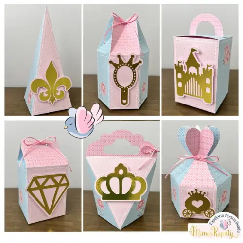 Personalizados-caixinhas-realeza Menina - 30 Itens