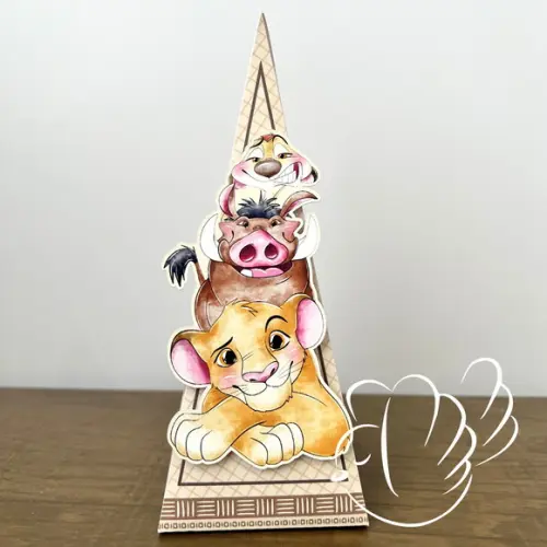 Personalizados-caixinhas-rei Leão Aquarela - 10 Itens