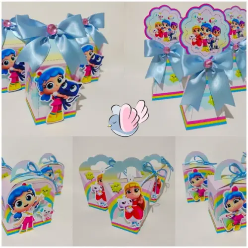 Personalizados-caixinhas-vera e Reino do Arco Iris -10 Itens