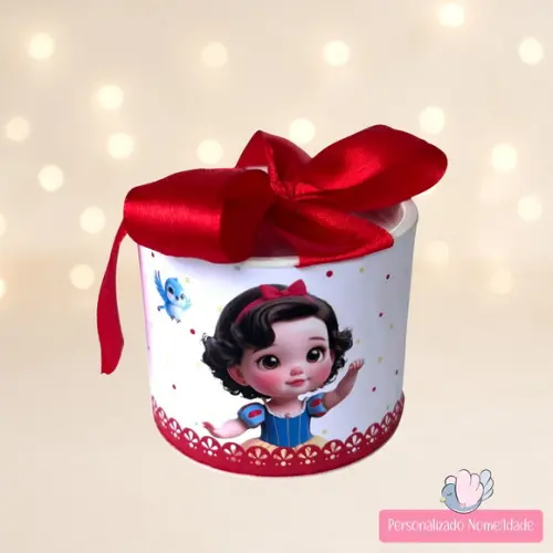 Tubolata Mini Personalizada - Branca de Neve - 10 Unidades