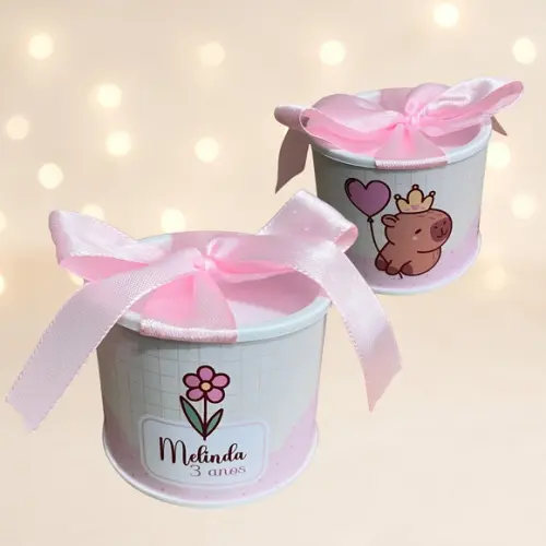 Tubolata Mini Personalizada - Capivara - 10 Unidades