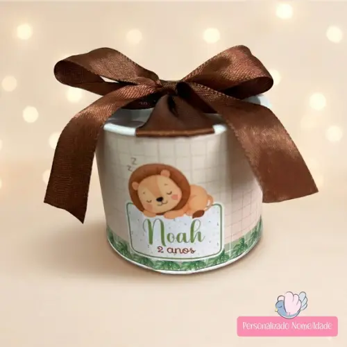 Tubolata Mini Personalizada - Leãozinho - 25 Unidades