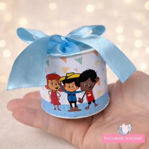 Tubolata Mini Personalizada - Três Palavrinhas - 10 Unidades