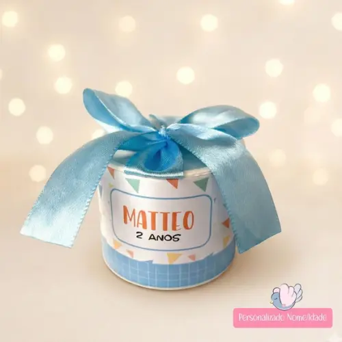 Tubolata Mini Personalizada - Tres Palavrinhas - 20 Unidades