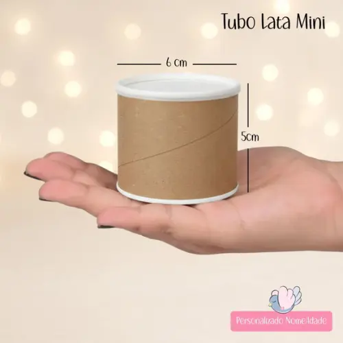 Tubolata Mini Personalizada - Tres Palavrinhas - 20 Unidades