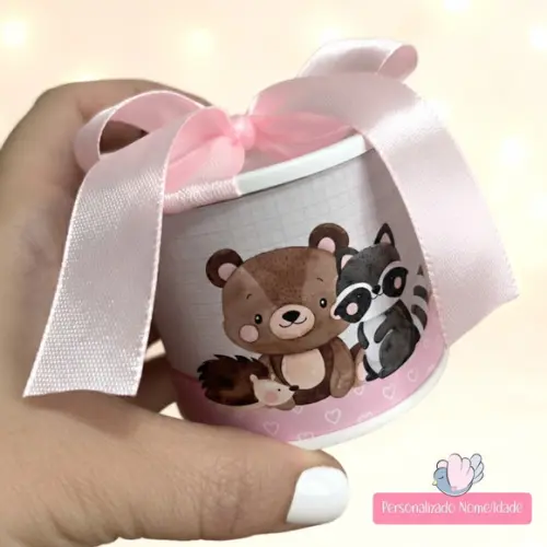 Tubolata Mini Personalizada- Bosque Menina - 10 Unidades