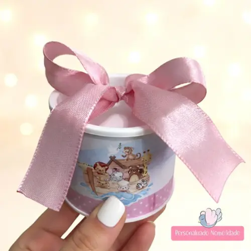 Tubolata Mini Personalizada-arca de Noé Menina-10 Unidades