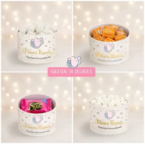 Tubolata Mini Personalizada-arca de Noé Menina-30 Unidades