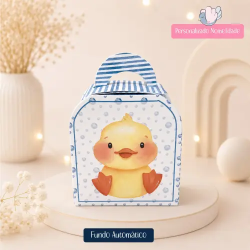 Personalizados - Caixinhas - Patinhos Aquarela - 20 Itens