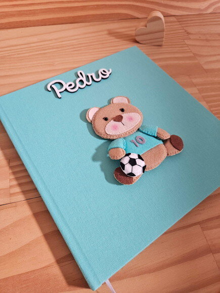 Livro do Bebê Ursinho Futebol Feltro 1