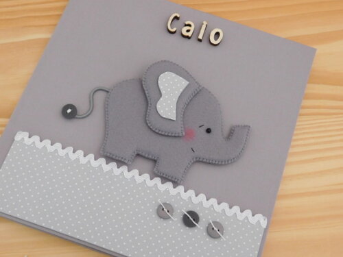 Livro do Bebê Elefante Feltro 2