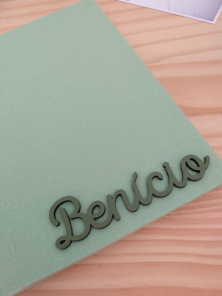 Livro do Bebê Linho Nome mdf 3