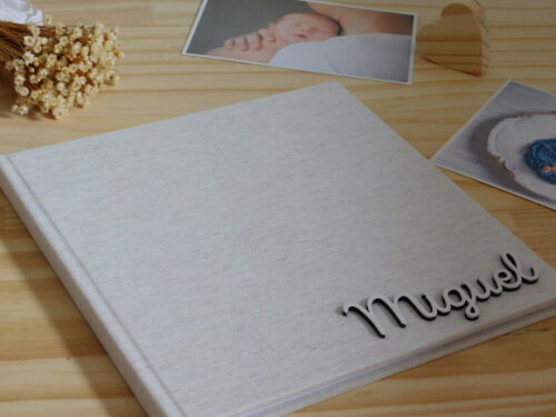 Livro do Bebê Linho Nome mdf 5
