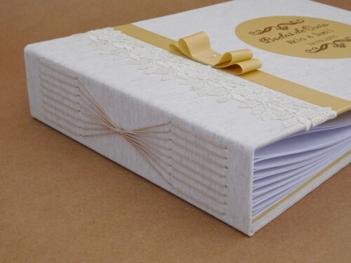 Álbum de fotos Costura Longstitch Bodas de Ouro 44