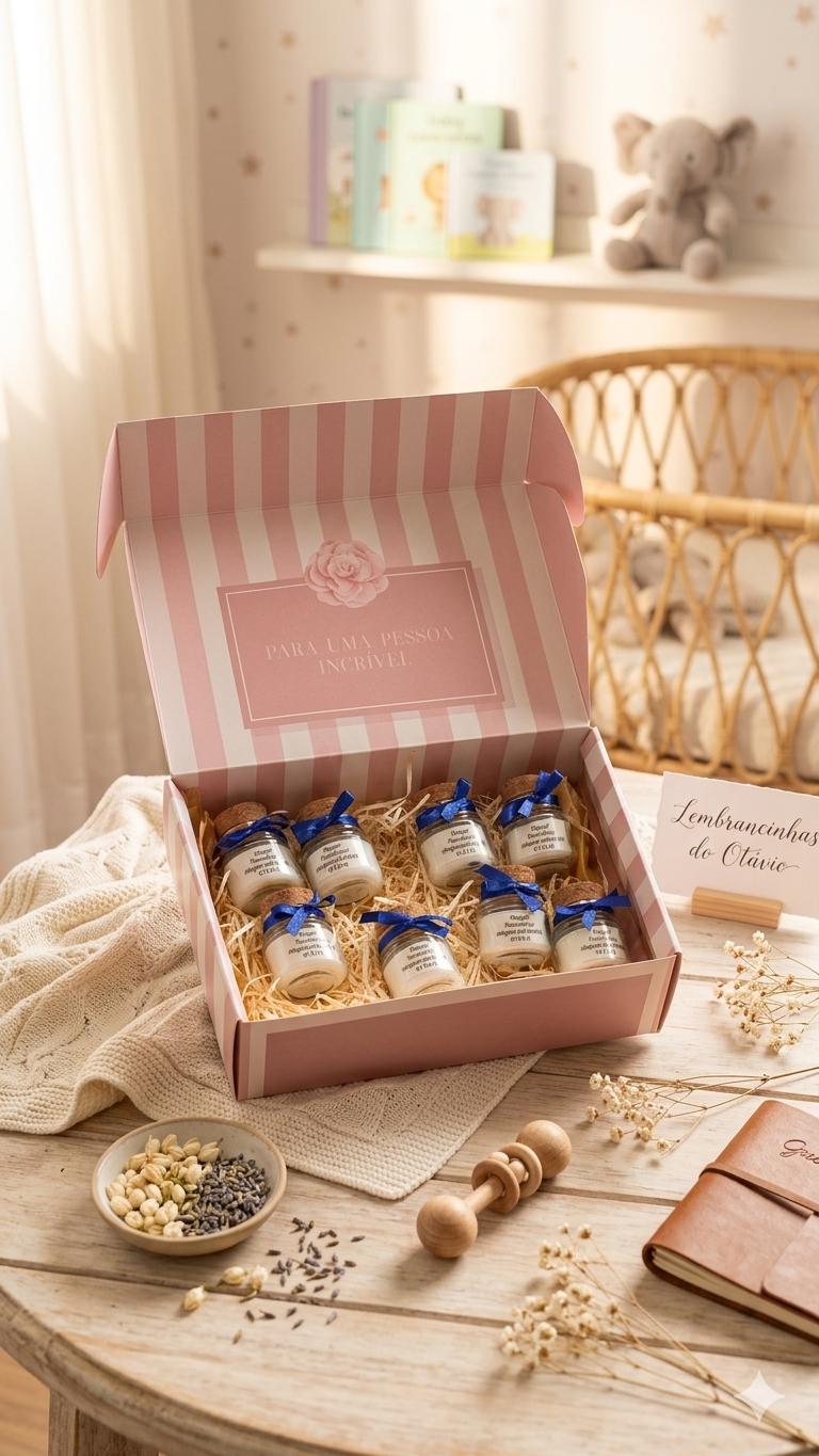 Velas Aromáticas Personalizadas para Maternidade | Lembrancinhas