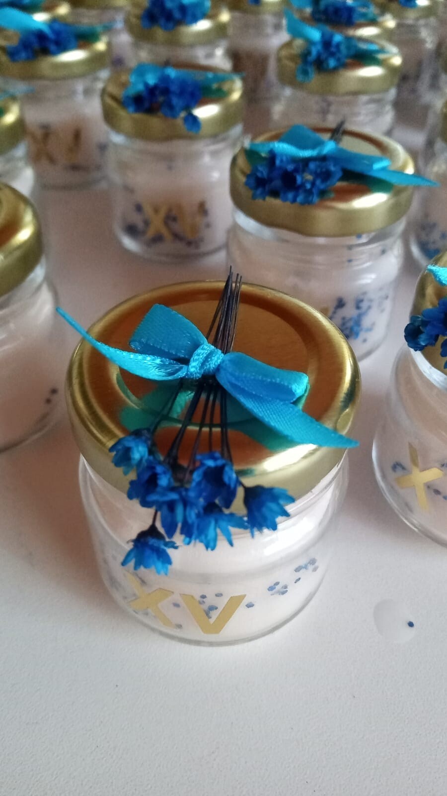 Mini velas aromáticas para lembrancinhas de 15 anos