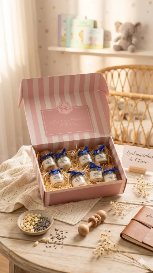 Velas Aromáticas Personalizadas para Maternidade | Lembrancinhas