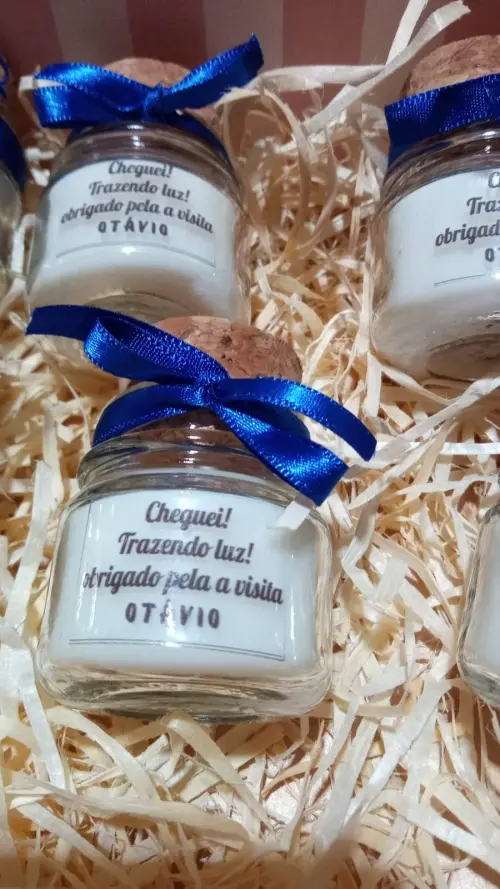 Velas Aromáticas Personalizadas para Maternidade | Lembrancinhas