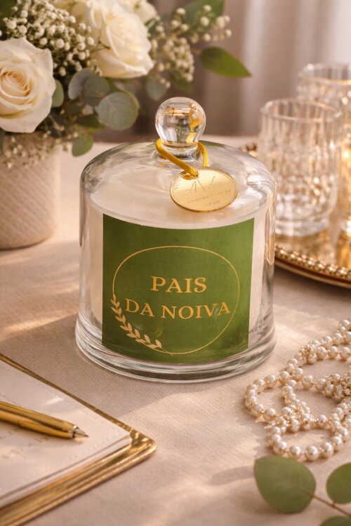 Vela aromática na cúpula