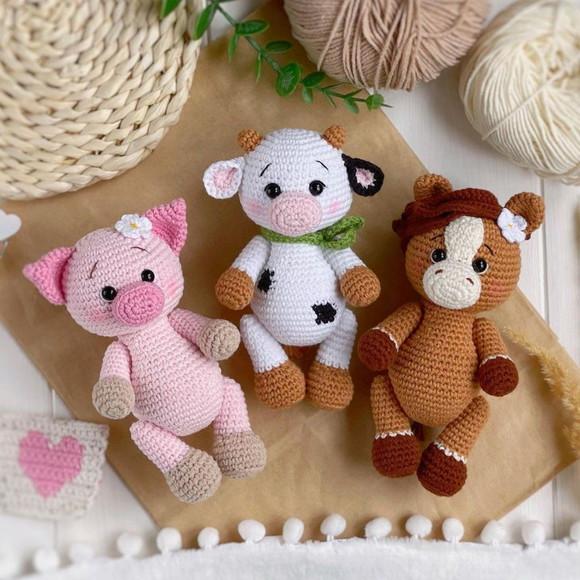 Amigurumi Animais da Fazenda (unidade)