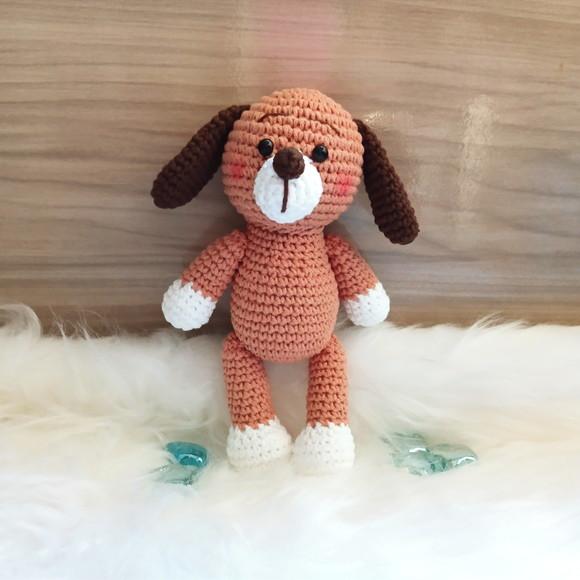 Amigurumi Cachorro - Animais da Fazenda (pet, Safari)