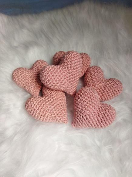 Amigurumi de Coração em Crochê (unidade)