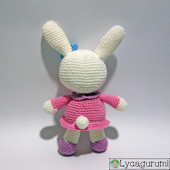 Amigurumi Coelhinha de Vestido (tema Bosque)