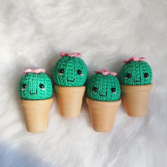 Cacto Lembrancinha Amigurumi (crochê, Maternidade Newborn)