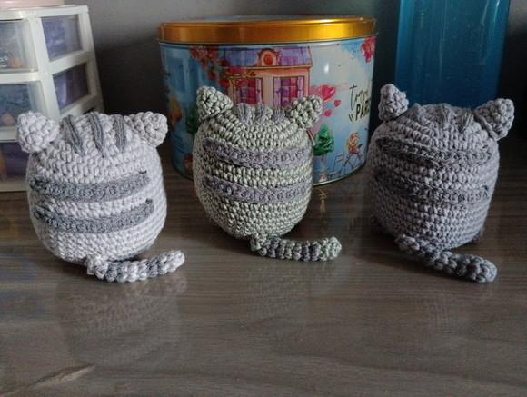 Chaveiro Gato Pusheen Cat Amigurumi