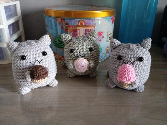 Chaveiro Gato Pusheen Cat Amigurumi
