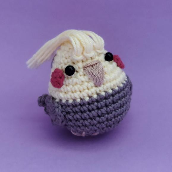 Calopsita Chaveiro Amigurumi de Crochê (pet Personalizado)