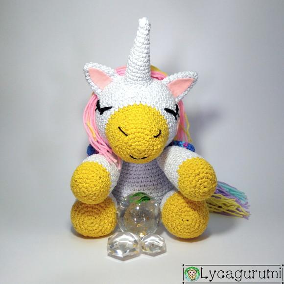 Unicórnio Dorminhoco Amigurumi De Crochê