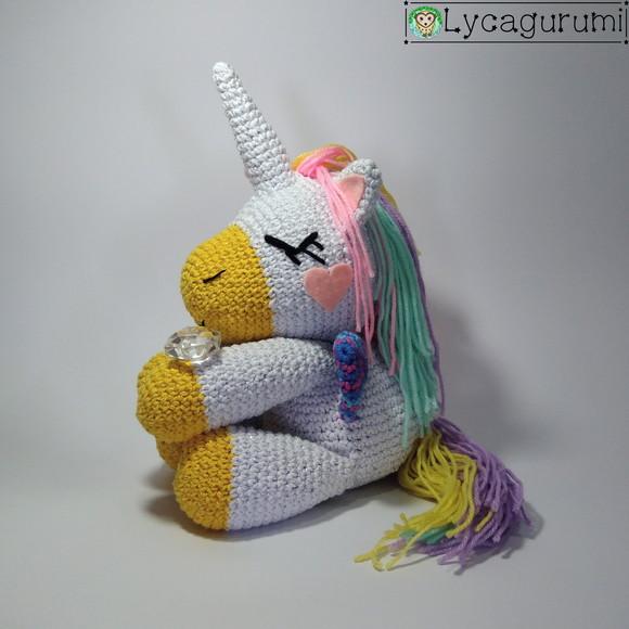 Unicórnio Dorminhoco Amigurumi De Crochê