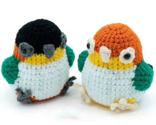 Agapornis Amigurumi Chaveiro de Crochê