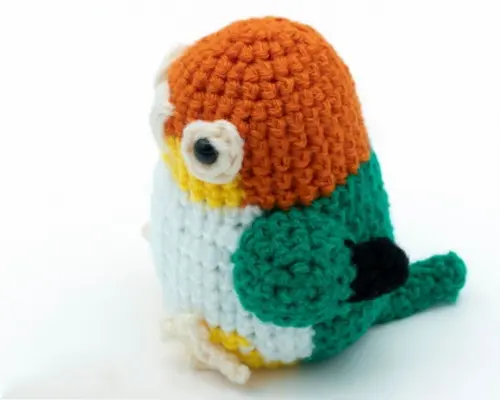 Agapornis Amigurumi Chaveiro de Crochê