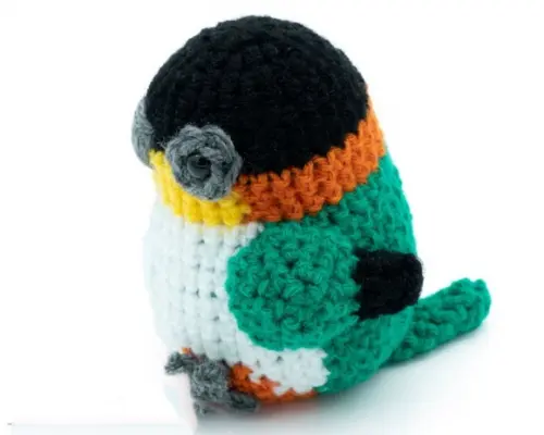 Agapornis Amigurumi Chaveiro de Crochê