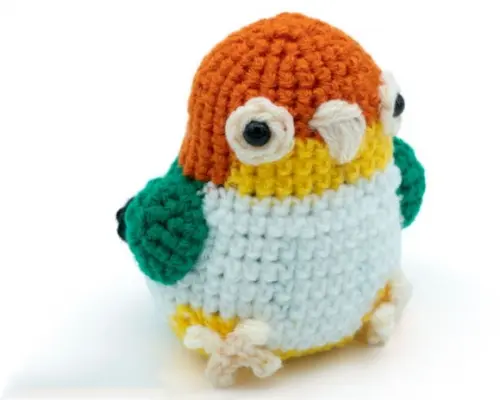 Agapornis Amigurumi Chaveiro de Crochê