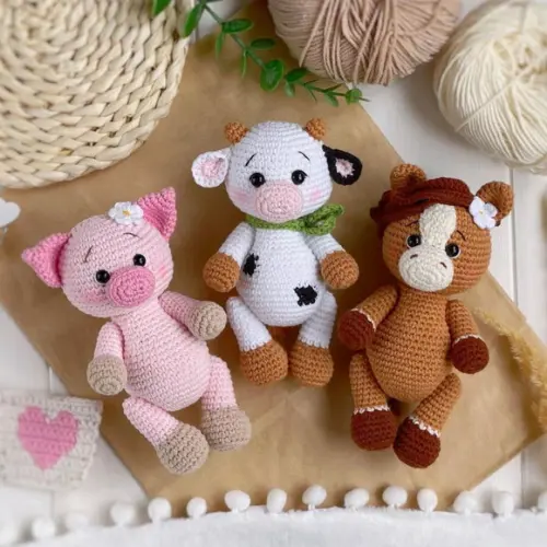 Amigurumi Animais da Fazenda (unidade)