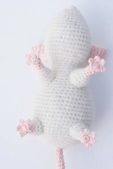 Amigurumi Ratinho Branco Personalizável