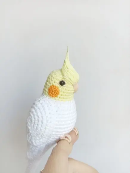 Calopsita Amigurumi Realista 28cm Personalizado (psitacídeo)