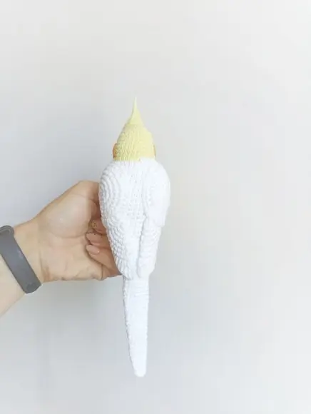 Calopsita Amigurumi Realista 28cm Personalizado (psitacídeo)