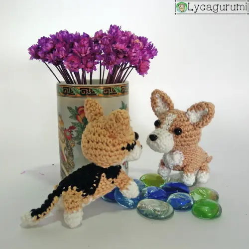 Corgi Amigurumi - Cachorro de Crochê (pet Personalizado)