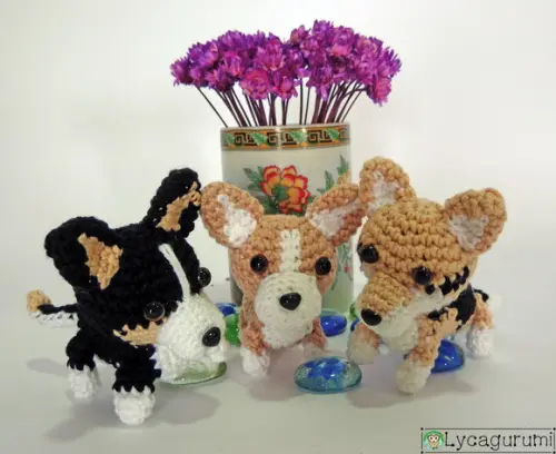 Corgi Amigurumi - Cachorro de Crochê (pet Personalizado)