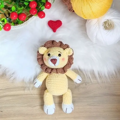 Leão Safari Amigurumi (festa Infantil, Quarto de Bebe)