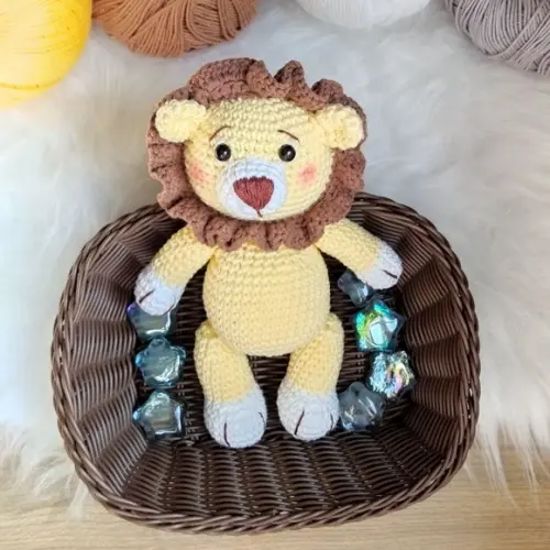 Leão Safari Amigurumi (festa Infantil, Quarto de Bebe)